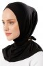 Sportif Cross - Sort & Gold Praktisk Viskos Hijab