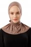 Sportif Cross - Mørk Taupe Praktisk Viskos Hijab