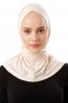 Sportif Cross - Beige Praktisk Viskos Hijab