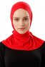 Sportif Cross - Rød Praktisk Viskos Hijab
