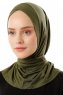 Sportif Cross - Khaki Praktisk Viskos Hijab