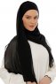 Alara Plain - Sort One Piece Chiffon Hijab
