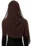 Alara Cross - Brun One Piece Chiffon Hijab
