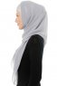 Alara Cross - Lysegrå One Piece Chiffon Hijab