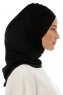 Isra Plain - Sort One-Piece Viskos Hijab