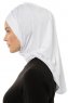 Isra Plain - Hvid One-Piece Viskos Hijab