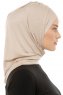 Isra Plain - Lys Taupe One-Piece Viskos Hijab