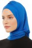 Isra Plain - Blå One-Piece Viskos Hijab