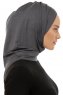Isra Plain - Mørkegrå One-Piece Viskos Hijab