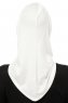 Isra Cross - Creme One-Piece Viskos Hijab