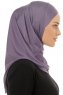 Hanfendy Plain Logo - Mørke Lilla One-Piece Hijab