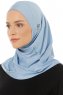 Hanfendy Plain Logo - Lyseblå One-Piece Hijab