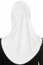 Hanfendy Cross Logo - Hvid One-Piece Hijab