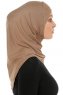Hanfendy Cross Logo - Mørk Taupe One-Piece Hijab