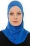 Hanfendy Cross Logo - Blå One-Piece Hijab