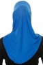 Hanfendy Cross Logo - Blå One-Piece Hijab