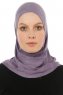 Hanfendy Cross Logo - Mørke Lilla One-Piece Hijab