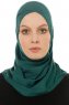 Hanfendy Cross Logo - Mørkegrøn One-Piece Hijab