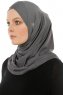 Hanfendy Cross Logo - Mørkegrå One-Piece Hijab