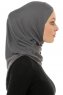 Hanfendy Cross Logo - Mørkegrå One-Piece Hijab