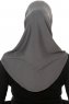 Hanfendy Cross Logo - Mørkegrå One-Piece Hijab