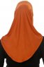 Hanfendy Cross Logo - Murstensrød One-Piece Hijab