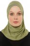 Micro Cross - Olivengrønn One-Piece Hijab