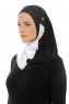 Esin - Sort & Hvid & Lysegrå One-Piece Hijab