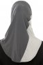 Esin - Anthracite & Lyseblå & Lysegrå One-Piece Hijab