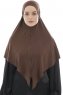 Ajda - Brun Lynlås Hijab