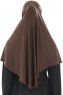 Ajda - Brun Lynlås Hijab