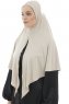 Ajda - Lys Taupe Lynlås Hijab