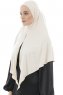Ajda - Beige Lynlås Hijab