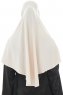 Ajda - Beige Lynlås Hijab