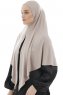 Ajda - Stengrå Lynlås Hijab