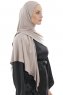Ajda - Stengrå Lynlås Hijab
