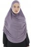 Roxelana - Mørke Lilla Lang Al Amira Hijab