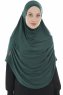 Roxelana - Mørkegrøn Lang Al Amira Hijab