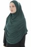 Roxelana - Mørkegrøn Lang Al Amira Hijab
