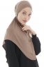 Sefa - Mørk Taupe One-Piece Al Amira Hijab