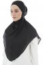 Ebrar - Sort Crepe Chiffon Al Amira Hijab