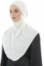 Ebrar - Creme Crepe Chiffon Al Amira Hijab
