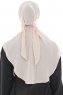 Ebrar - Gammelrosa Crepe Chiffon Al Amira Hijab