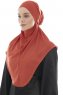 Ebrar - Murstensrød Crepe Chiffon Al Amira Hijab