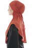 Ebrar - Murstensrød Crepe Chiffon Al Amira Hijab