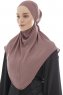 Ebrar - Blomme Crepe Chiffon Al Amira Hijab