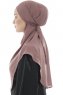 Ebrar - Blomme Crepe Chiffon Al Amira Hijab