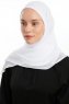 Eylem - Hvid One Piece Chiffon Hijab