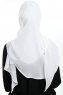 Eylem - Hvid One Piece Chiffon Hijab