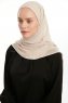 Eylem - Beige One Piece Chiffon Hijab